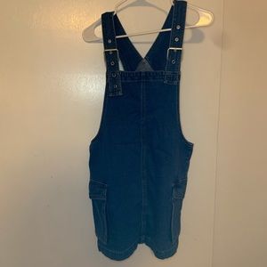 Overall denim dress